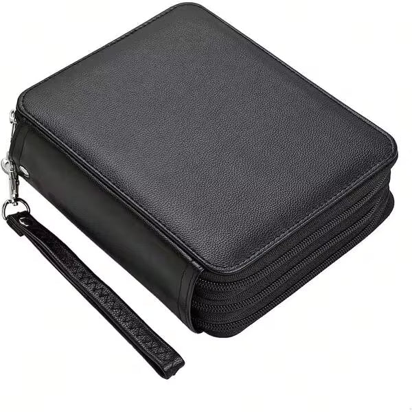 TYD PU Pencil Case With 72 Slots - Colored Pencil Case Organizer With Zipper For Watercolor Pens Or Markers