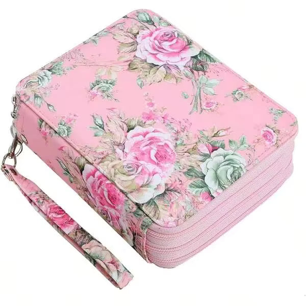 TYD PU Pencil Case With 72 Slots - Colored Pencil Case Organizer With Zipper For Watercolor Pens Or Markers